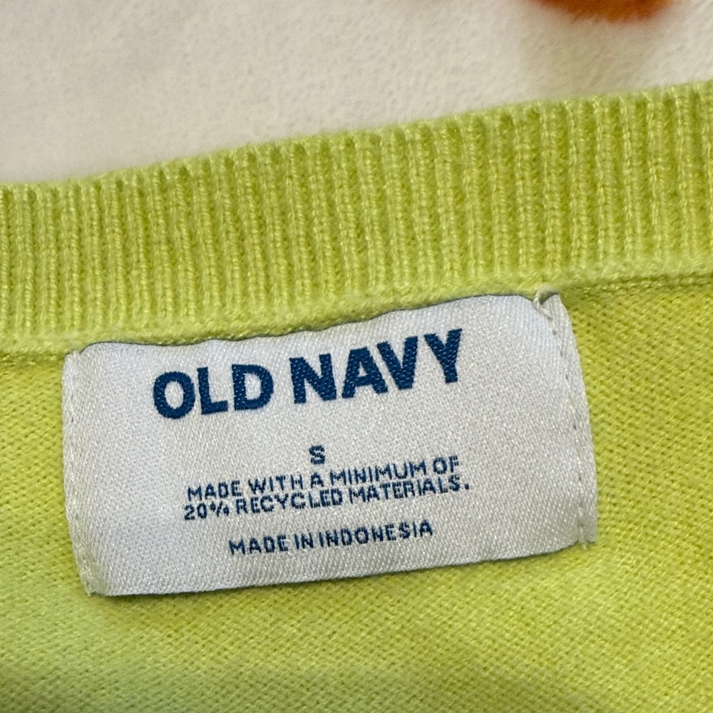 Old Navy Bright Lime Green Knit Top